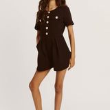 Valentina Playsuit | Black