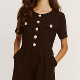 Valentina Playsuit | Black