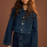Lorenzo Denim Shirt & Mini Skirt | Dark