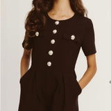 Valentina Playsuit | Black
