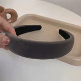 Velvet Sponge Wide-brimmed 3cm hairband