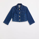 Lorenzo Denim Shirt & Mini Skirt | Dark