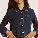 Lorenzo Denim Shirt & Mini Skirt | Dark