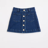 Lorenzo Denim Shirt & Mini Skirt | Dark