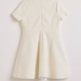 Zephyra Boucle Mini Dress | Ivory