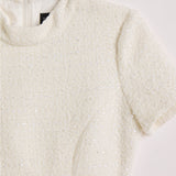 Zephyra Boucle Mini Dress | Ivory
