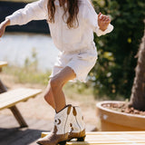 Milkeyway Boots | Brown/White