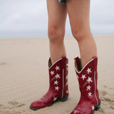 Star Red Boots