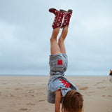 Star Red Boots