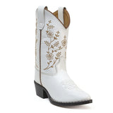 White Pearl Kids Boots | White