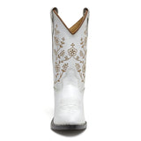 White Pearl Kids Boots | White