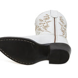 White Pearl Kids Boots | White