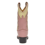 Flames Pink Kids Boots | White