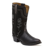 Haily Suede Studs Boots | Black