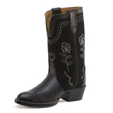 Haily Suede Studs Boots | Black
