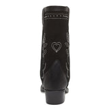 Haily Suede Studs Boots | Black