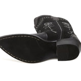 Haily Suede Studs Boots | Black