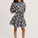 Macey Mini Shirt Dress | Dark Denim