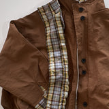 Reversible Oslo Plaid Jacket Brown