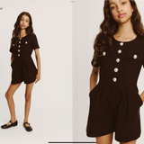 Valentina Playsuit | Black