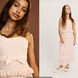 Alicia Tiered Maxi Dress | Soft Pink