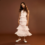 Alicia Tiered Maxi Dress | Soft Pink