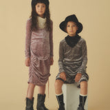 Mesh Top & Drawstring Skirt Set