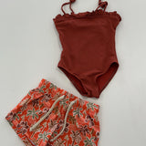 Thasos Swimsuit | Rusty Red