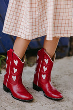 Load image into Gallery viewer, Hearts Red Boots
