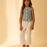 Water Linen Blouse | Green