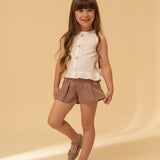 Pink Linen Shorts | Ash Rose