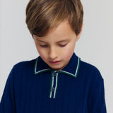 Yan Mir Pine Knit Polo