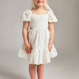 Ellory Embroidered Dress | White