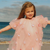 Aya Mini Flower Dress | Pink
