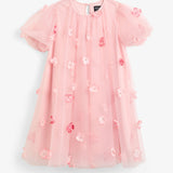 Aya Mini Flower Dress | Pink