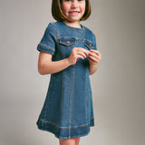 Kesia Mini Denim Dress | Denim Blue