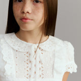 Ava Embroidered Dress | White