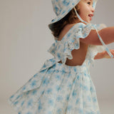 Baby Annie Floral Mini Dress | Blue Floral