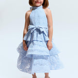 Suki Halter Lace Dress | Powder Blue
