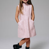 Harper Boucle Mini Dress | Bliss Pink
