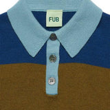 Striped Polo | Deep Indigo/Moss
