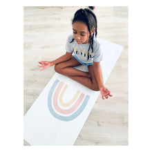 Load image into Gallery viewer, Eco-responsible children&#39;s yoga mat Be the Rainbow
