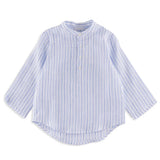 Adamo Linen Stripe Shirt | Blue