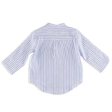 Adamo Linen Stripe Shirt | Blue