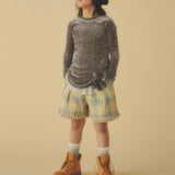 Mesh Top & Drawstring Skirt Set