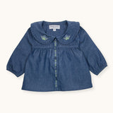 Pauli Blouse | Chambray Indigo