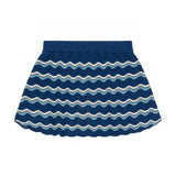 Pointelle Skirt | Deep Indigo