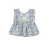 Blouse & Pant Set | Blue/Sand