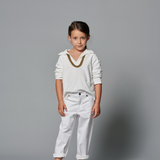 White Denim Pant