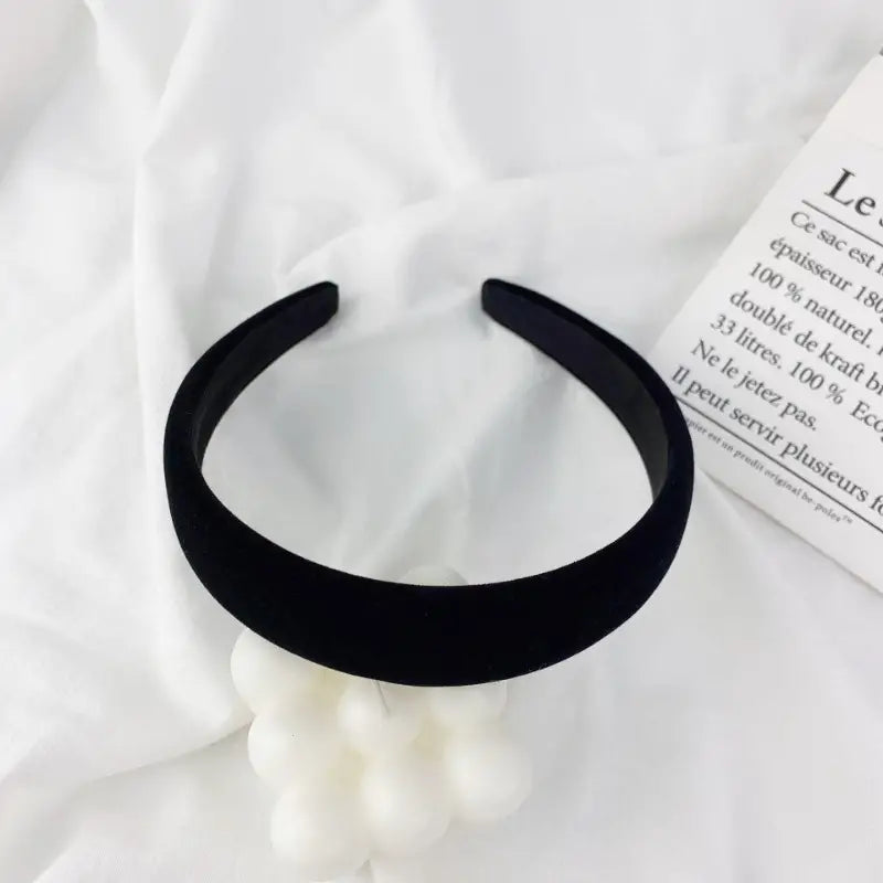 Velvet Sponge Wide-brimmed 3cm hairband